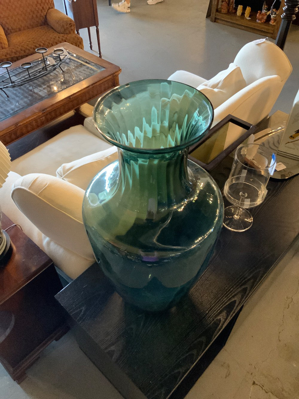 XL Green Glass Vase|284296