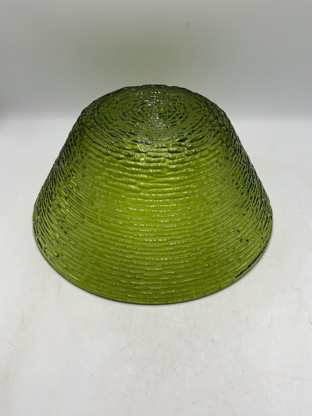Vtg MCM Anchor Hocking Green Glass Bowl|284447