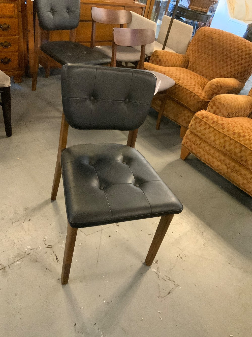 Leather & Wood Dining Chair|287664
