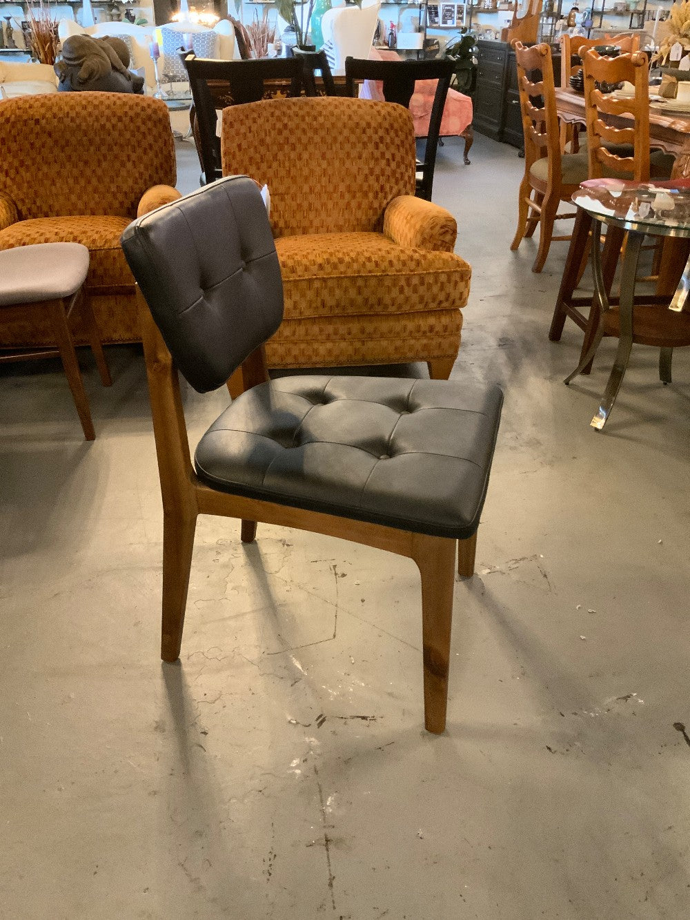 Leather & Wood Dining Chair|287666
