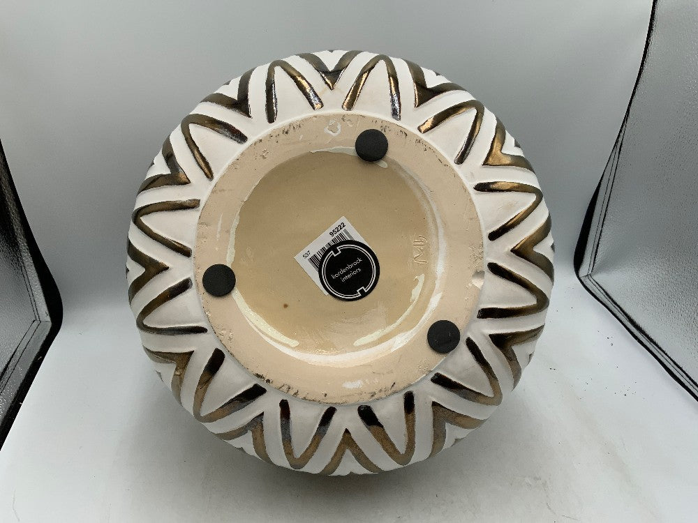 Large Gold/ White Vase|287976