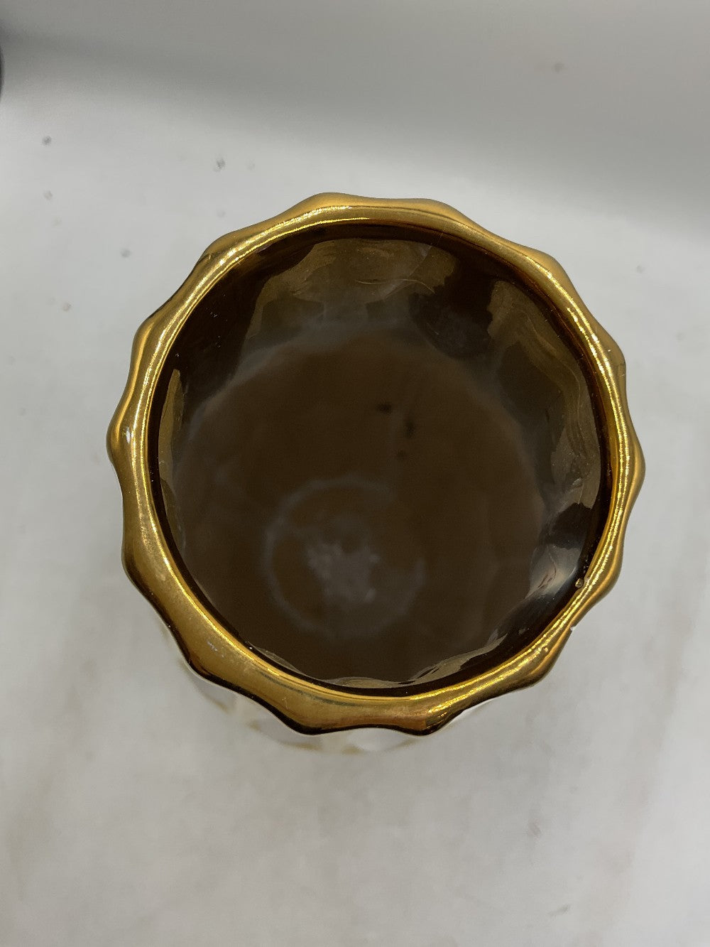 Lg Gold / White Vase|288456