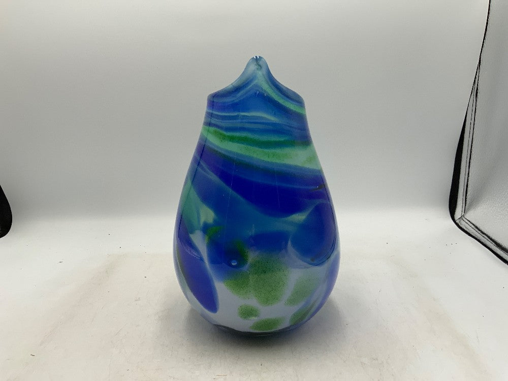 Kelly Sheehan Signed Glass Art Vase|288732