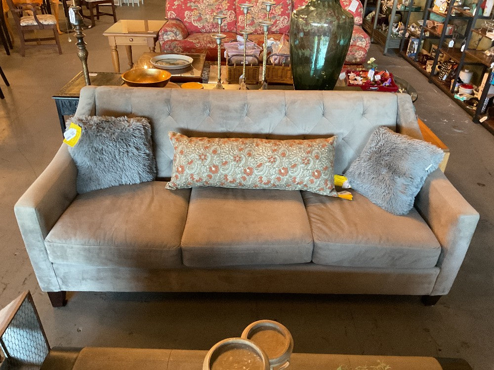 Grey Suede Sofa by Better By Design|289267