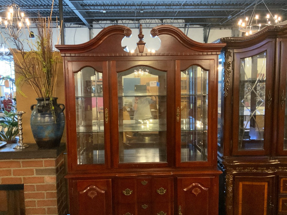 Cherry 2pc China Hutch|289317