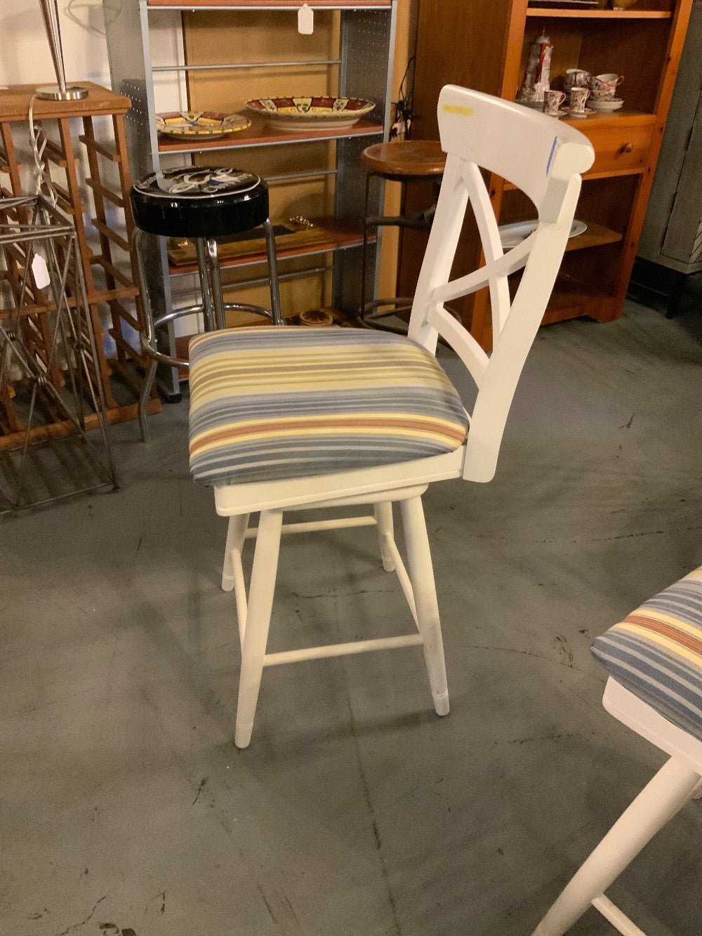 White Counter Height Barstool|289376