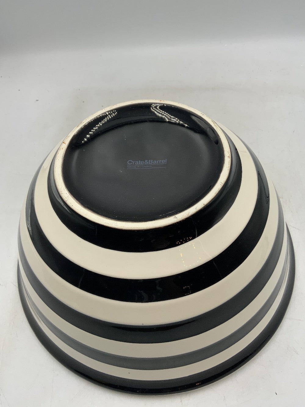 Crate Barrel Black/White Bowl|289617