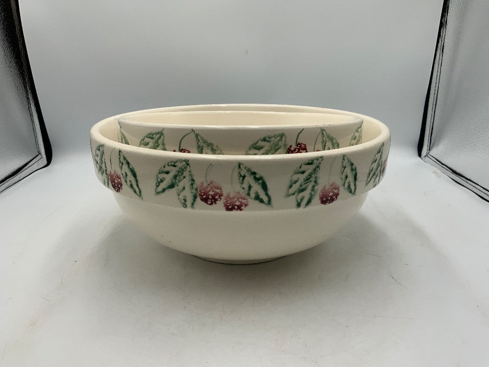 Set of 2 Vtg Crock Shop Apple & Ivy Bowls|282058