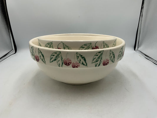 Set of 2 Vtg Crock Shop Apple & Ivy Bowls|282058