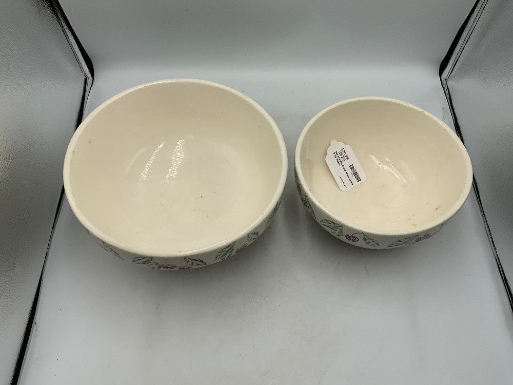 Set of 2 Vtg Crock Shop Apple & Ivy Bowls|282060