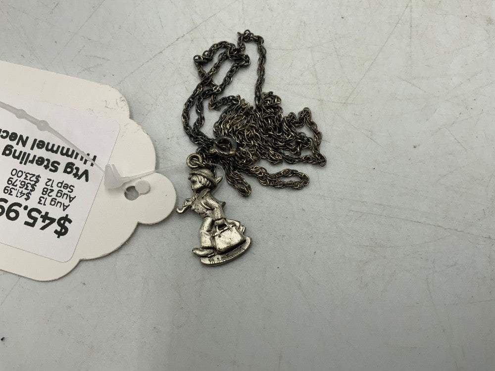 Vtg Sterling Silver 1990 Hummel Necklace|282099