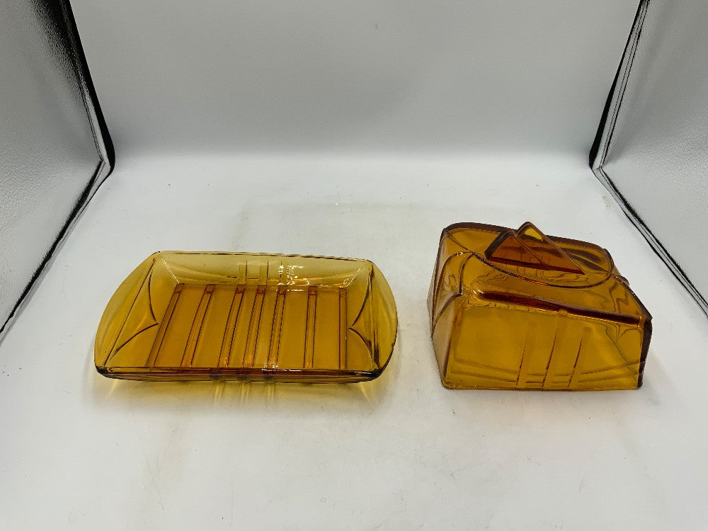 MCM Amber Butter / Cheese dish|282359