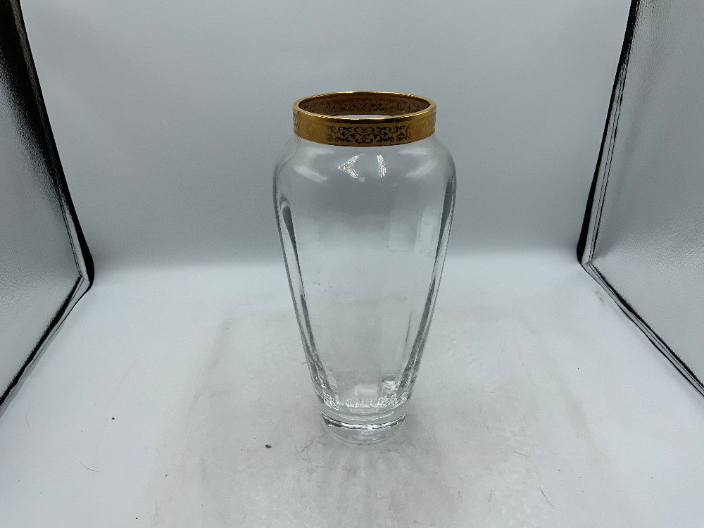Lenox Etched Glass Vase "Autumn Gold"|282495