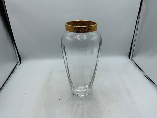 Lenox Etched Glass Vase "Autumn Gold"|282495