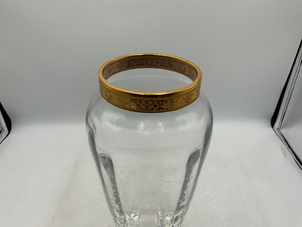 Lenox Etched Glass Vase "Autumn Gold"|282496