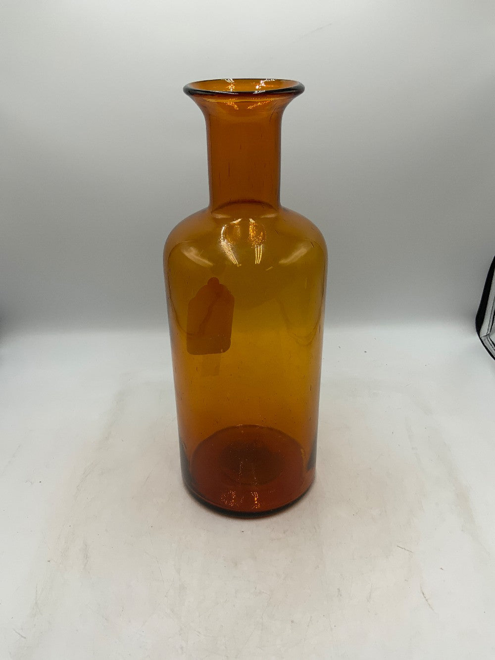 Amber Large Bubble Glass VAse|283142