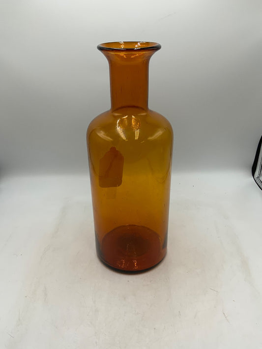 Amber Large Bubble Glass VAse|283142