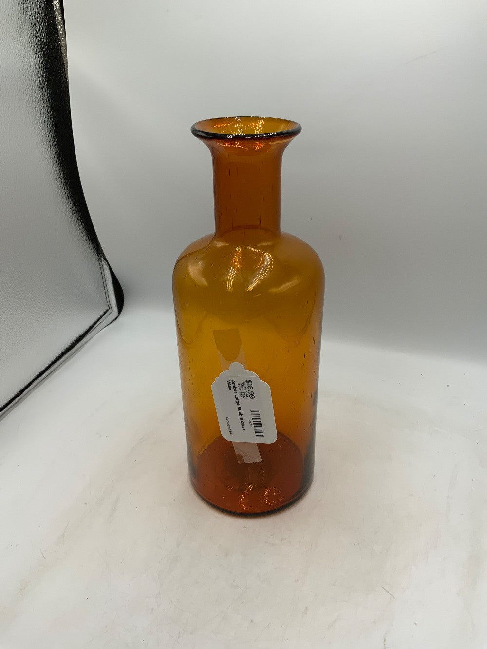 Amber Large Bubble Glass VAse|283143