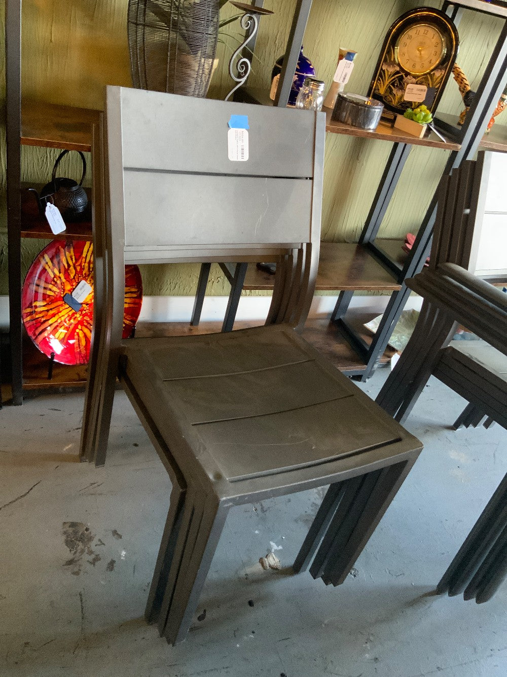 Outdoor Table with Metal Base & 8 Chairs|284657