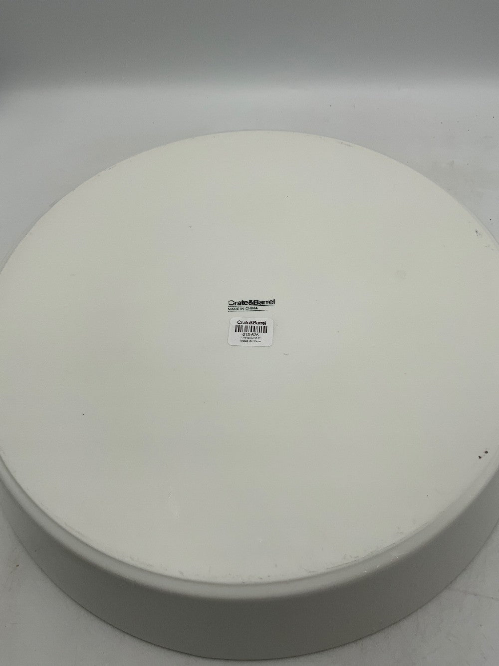 Lg Crate & Barrel  White Bowl|284789