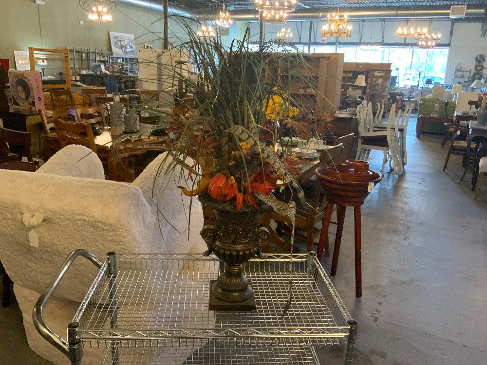 Tall Fall Floral w Bronze Urn|285050