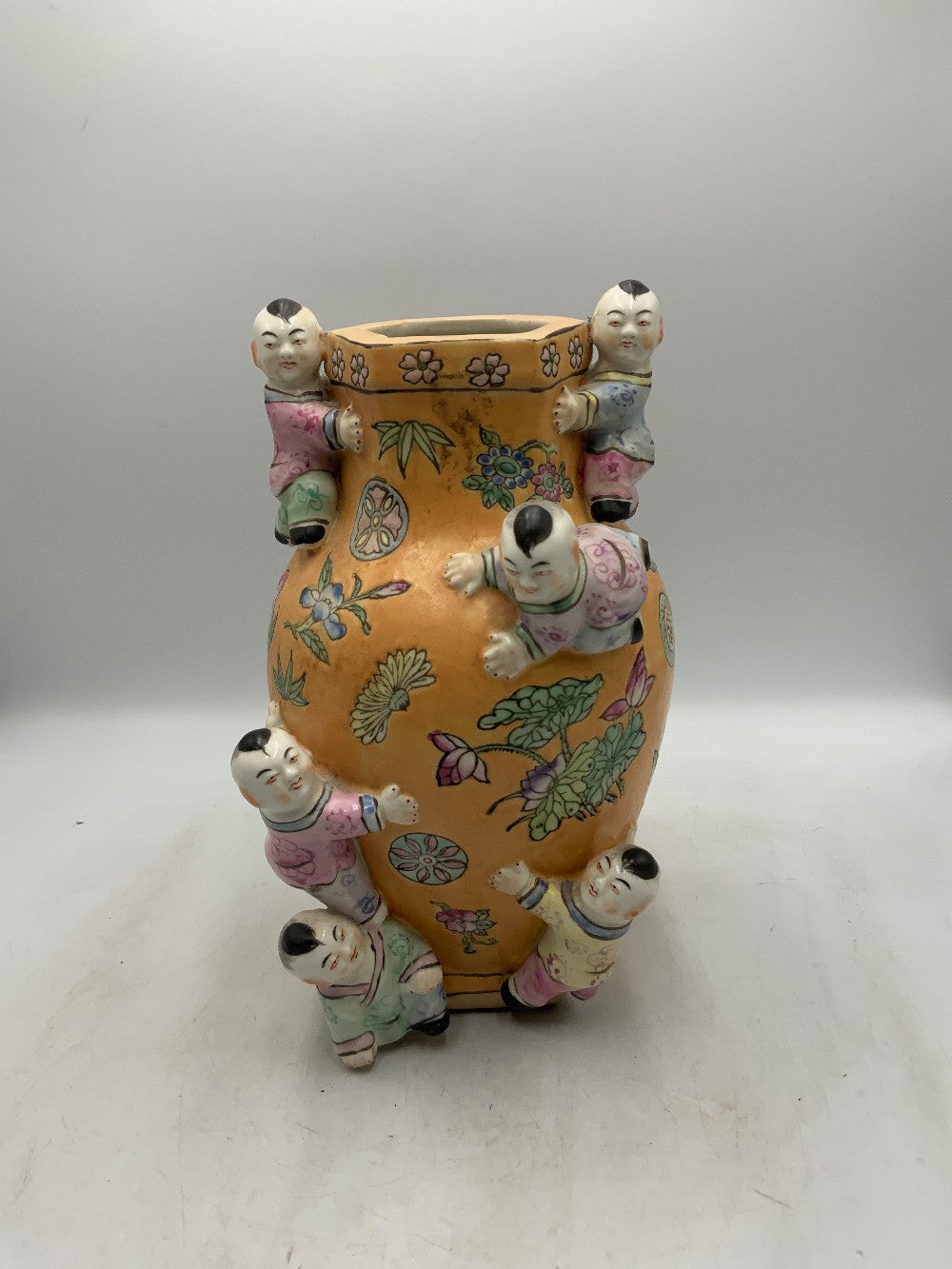 Orange Fertility Vase Chinese|285093