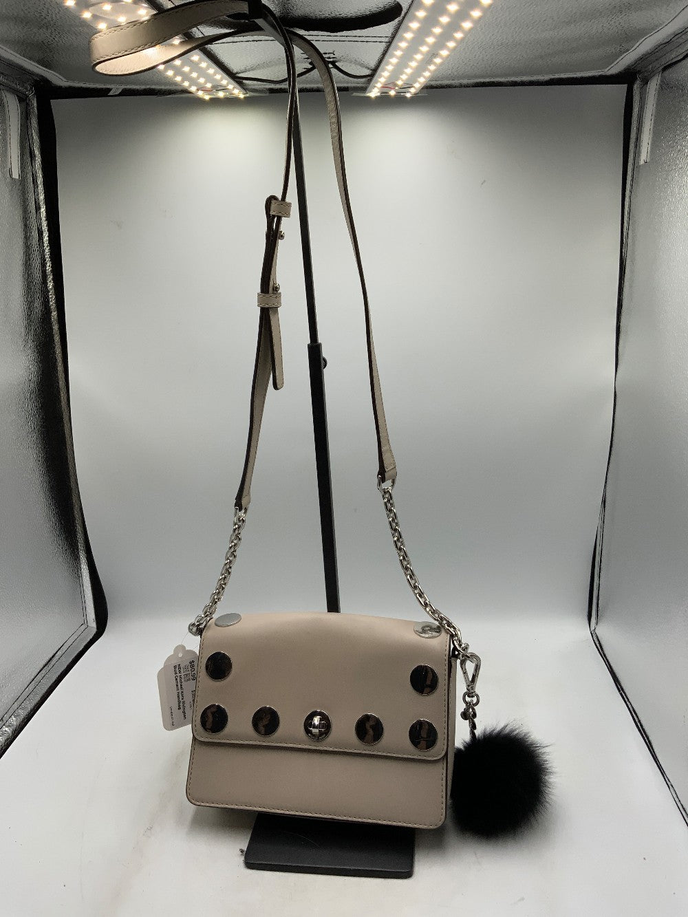 NEW Michael Kors Rivington Stud Cement Handbag|286239