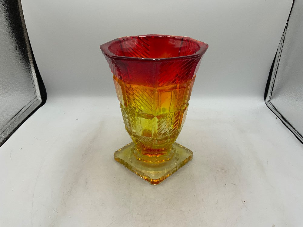 Amber Glass Vase|286352