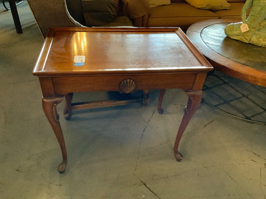 Wood End Table with Tray|286886