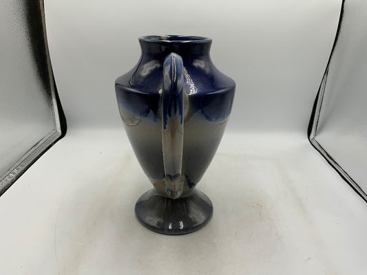 2 Handle Blue Vase|287185
