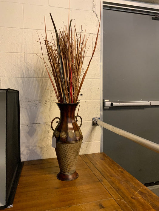 Floral in Metal Vase|287527