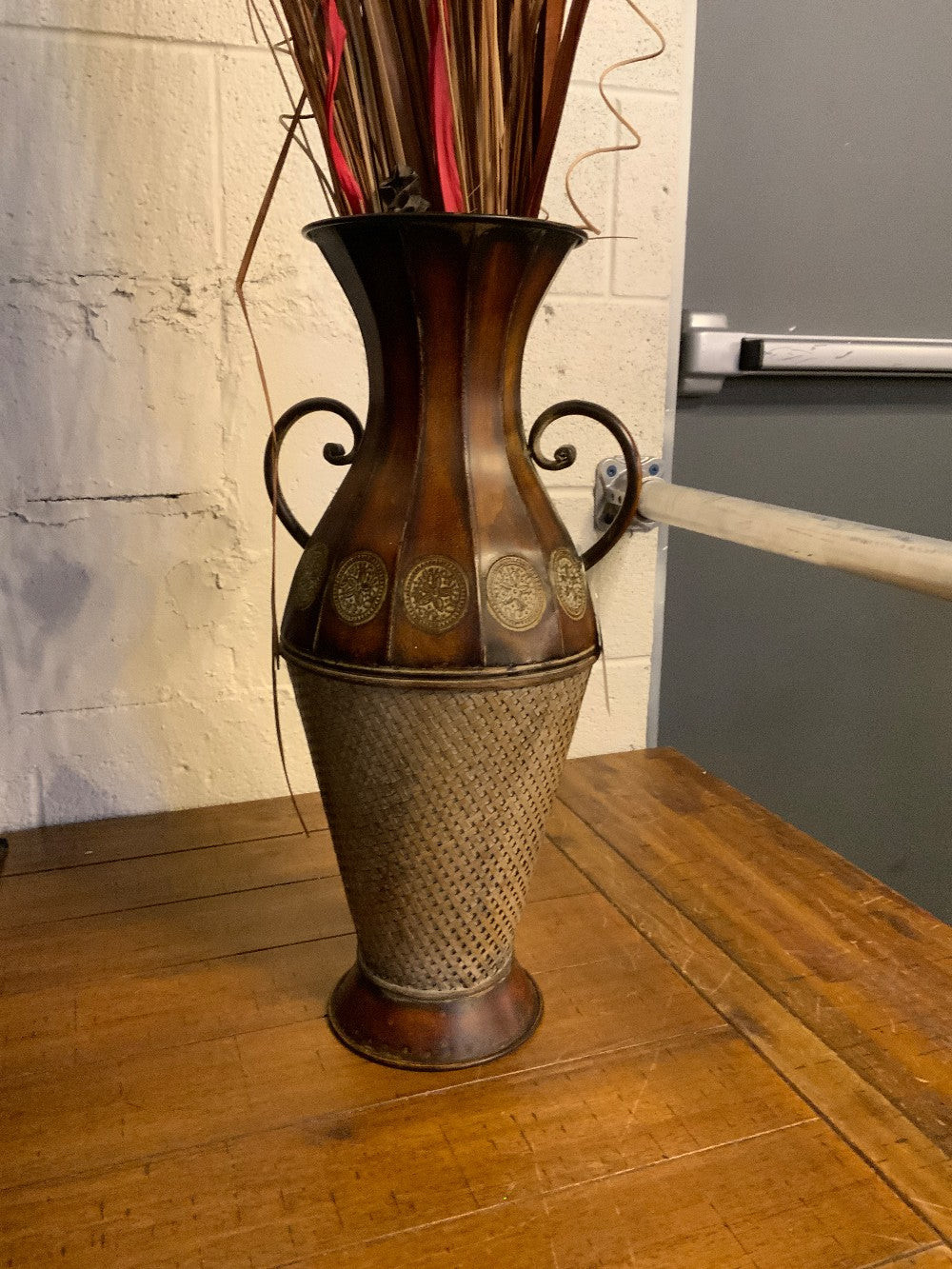 Floral in Metal Vase|287528