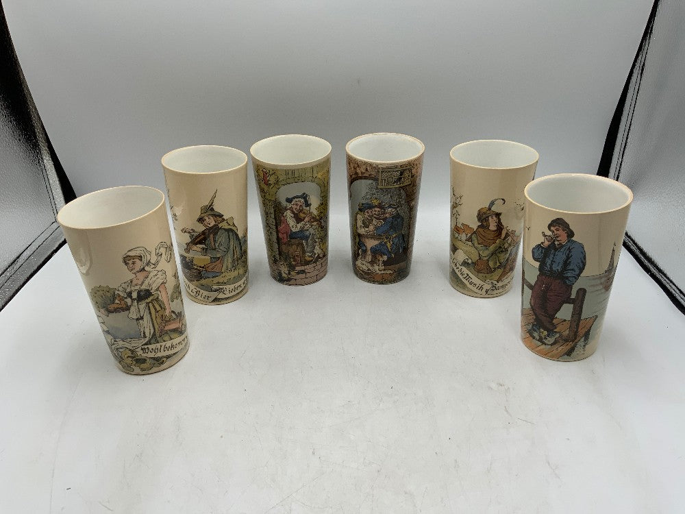 Vtg Villeroy & Boch Tumblers - Set of 6|287554