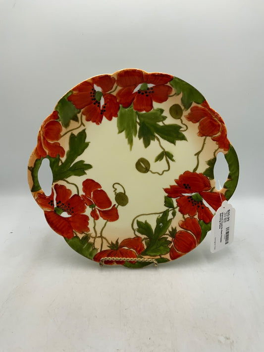 Vienna Austria Red Poppy Serving Plate|287589