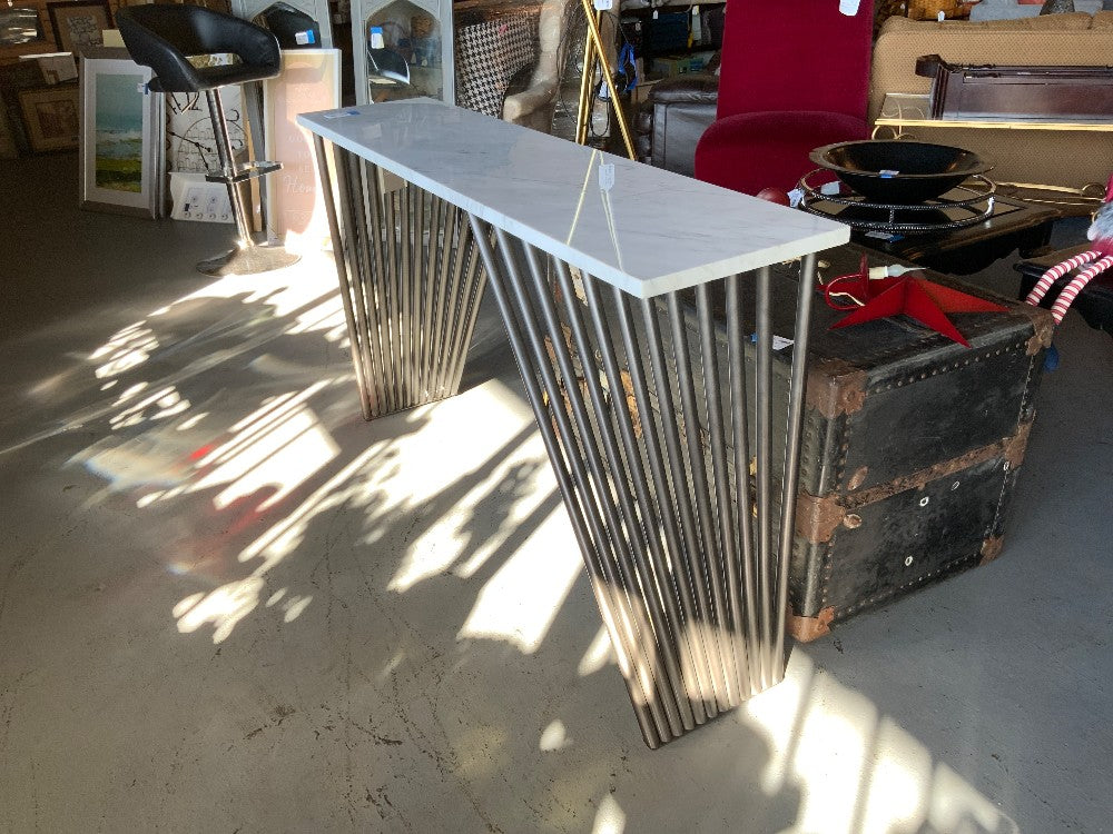 Contemporary Marble Top Sofa Table|287660