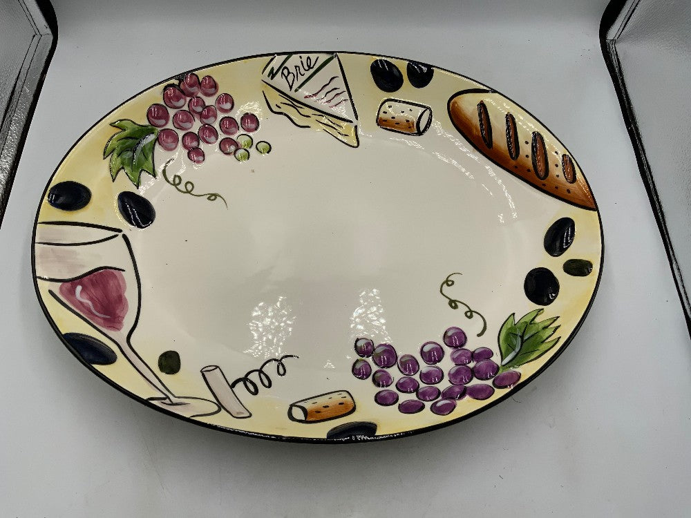 Wine Serving Platter Lg|287759