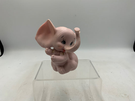 Vtg Pink Elephant Figurine|287775