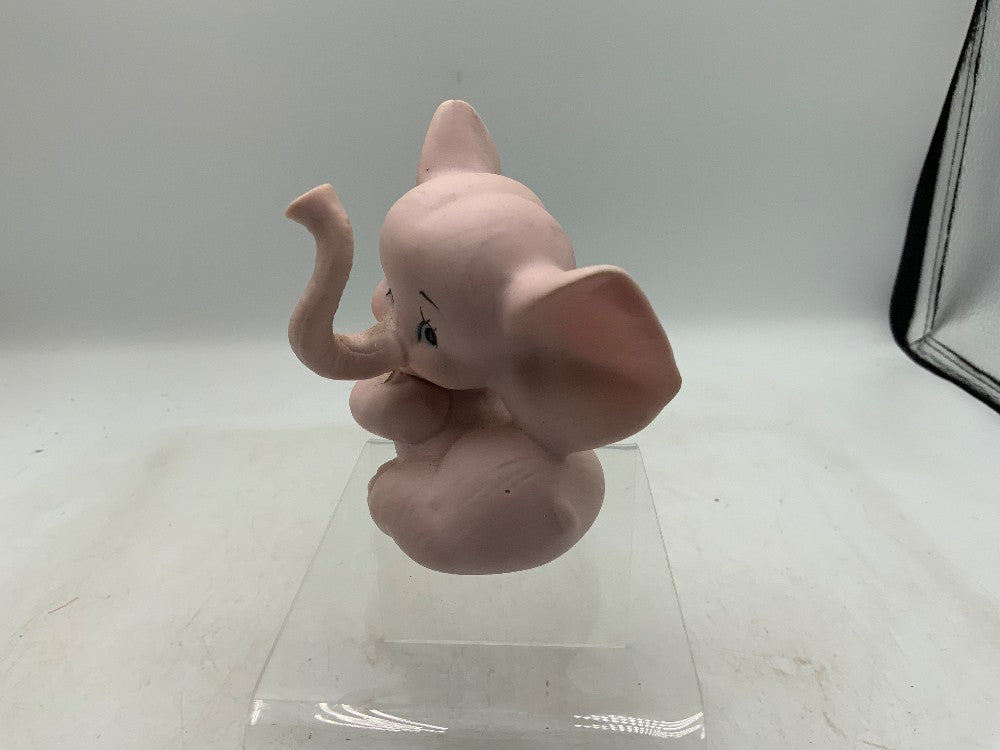 Vtg Pink Elephant Figurine|287778