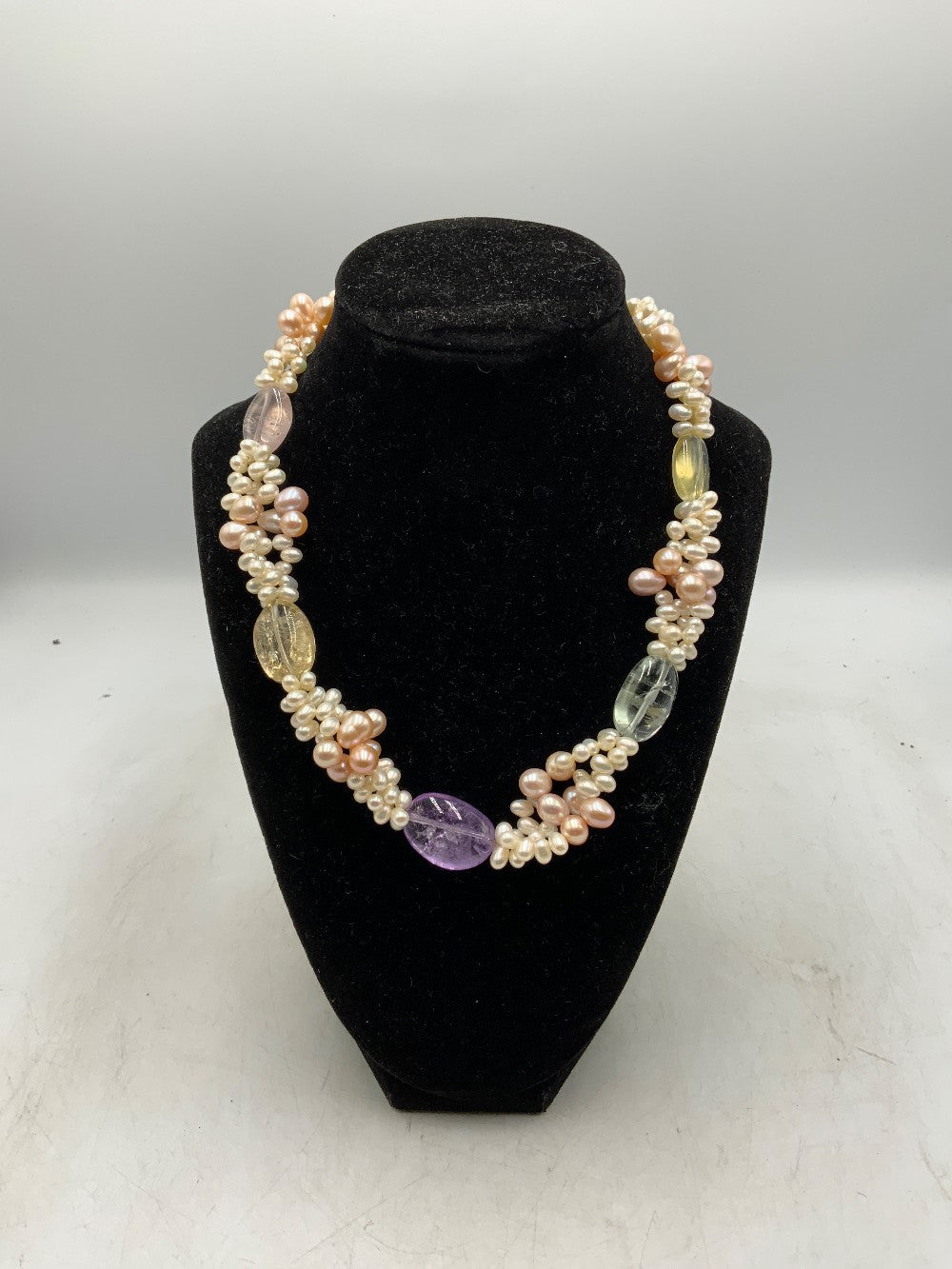 Pearl and Gemstone Necklace|288058