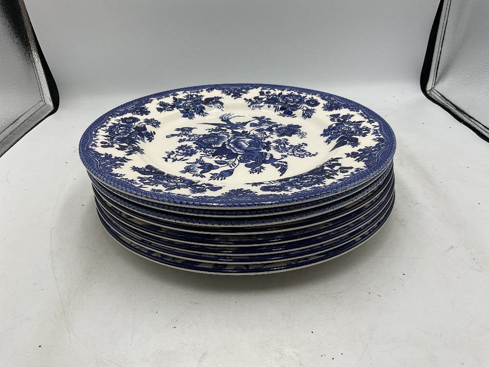 Royal Stafford Blue / White Bird Plates - Set of 3|288228