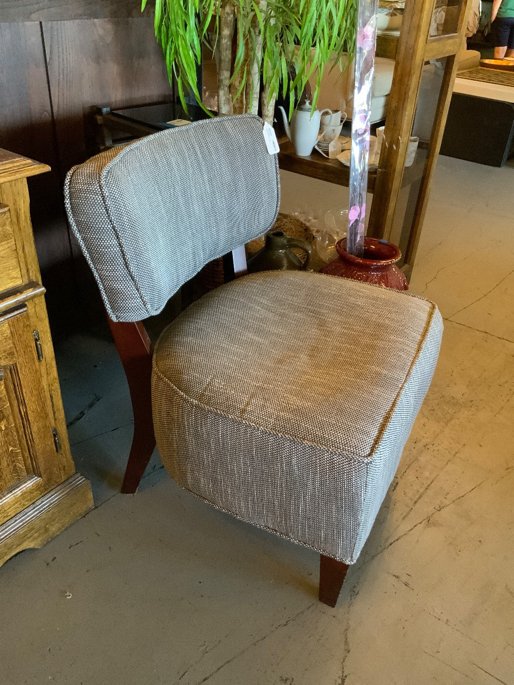 Black / Grey Tweed Accent Chair|288568