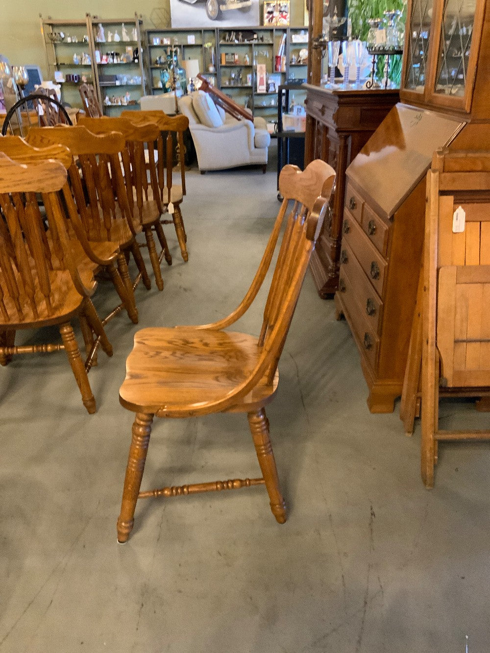 Set of 6 Wood Dining Chairs|288655
