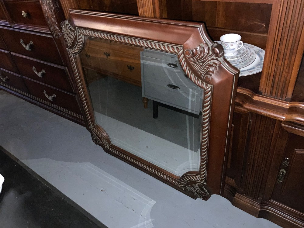 Ornate Cherry Dresser w/ Mirror|288666