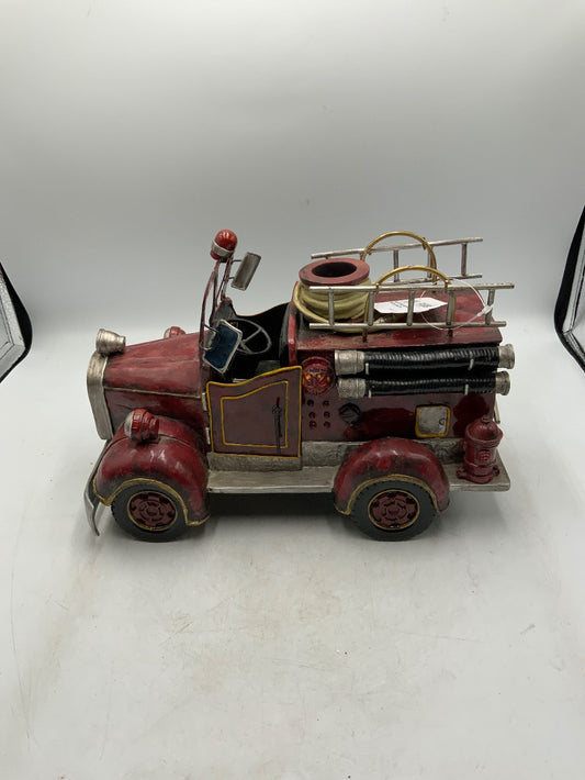 NEW Old Stock Vtg Home Int Fire Truck Music Box|288857