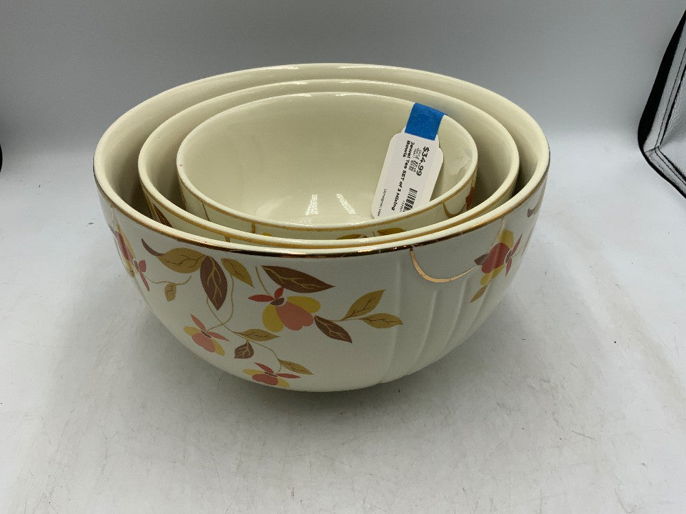Jewel Tea SET of 3 Mixing Bowls|289018