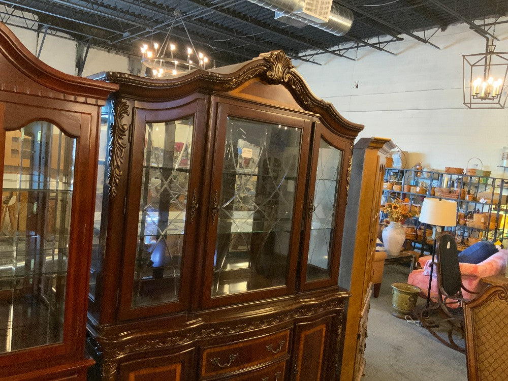 Large Ornate China Hutch AS IS|289313
