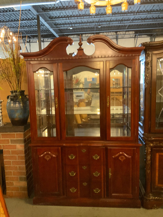 Cherry 2pc China Hutch|289315