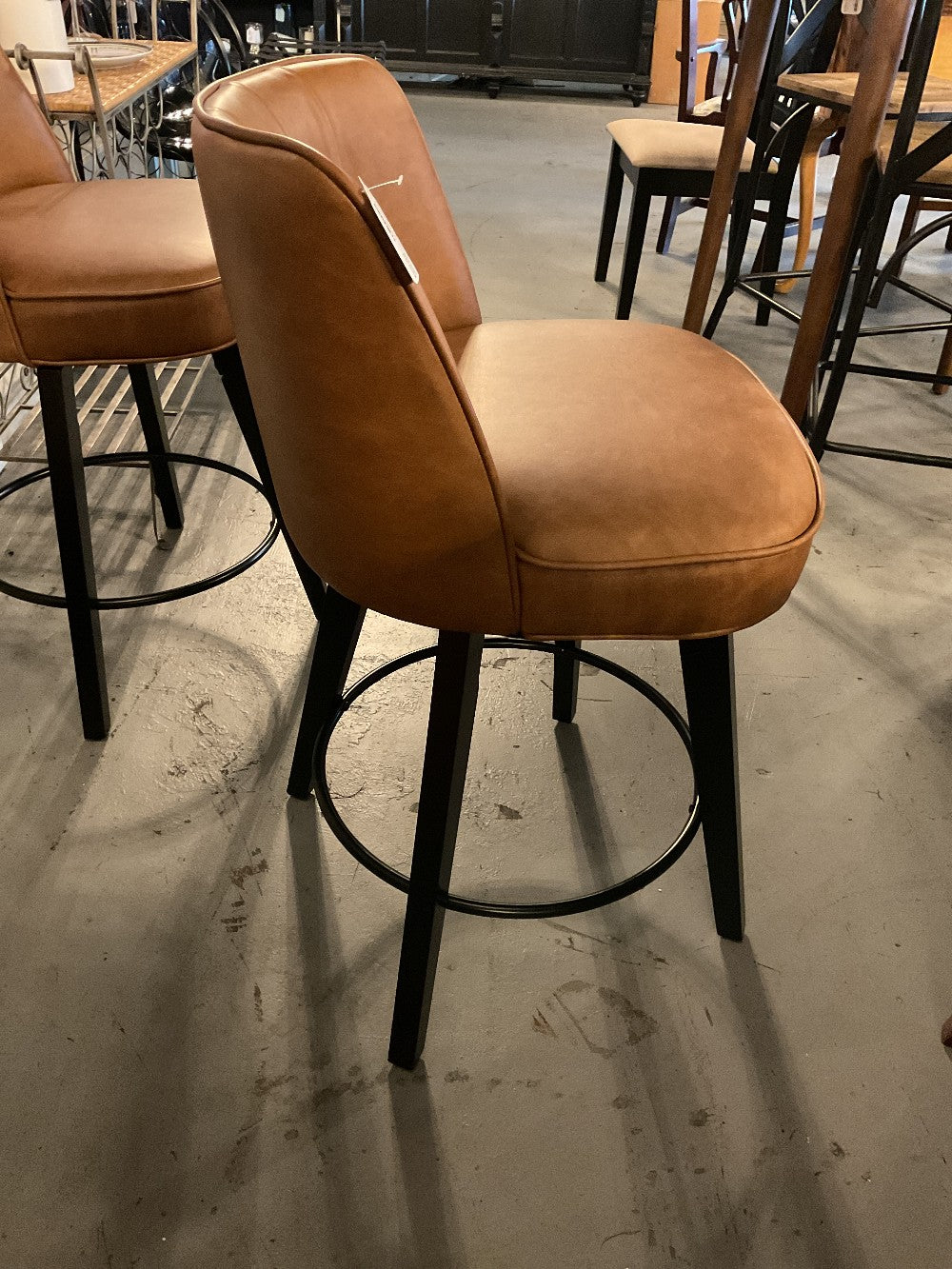 Brown Swivel Barstool|289396