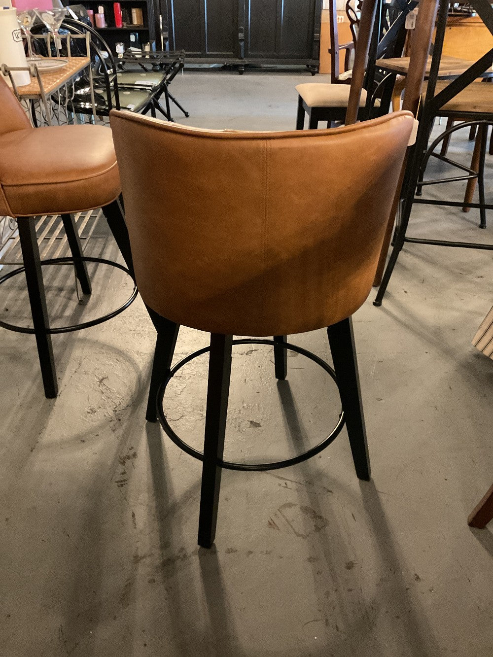 Brown Swivel Barstool|289397