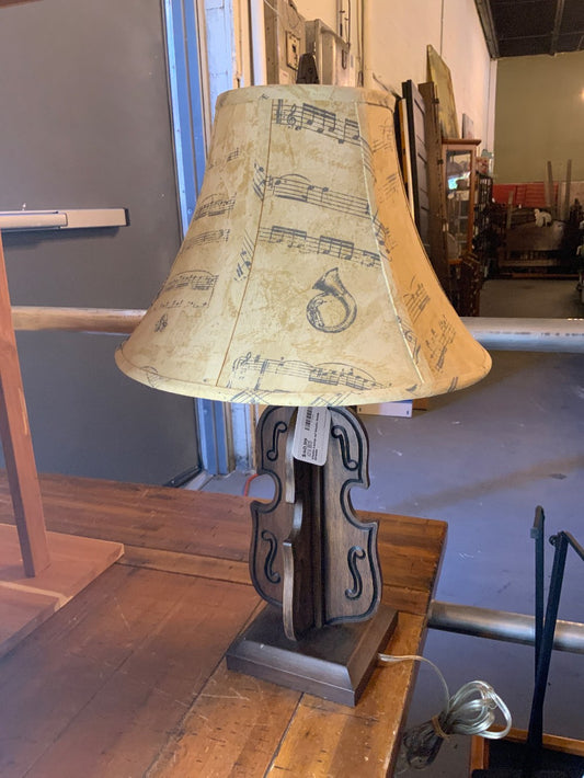 Violin Lamp w/ Music Note Shade|289540